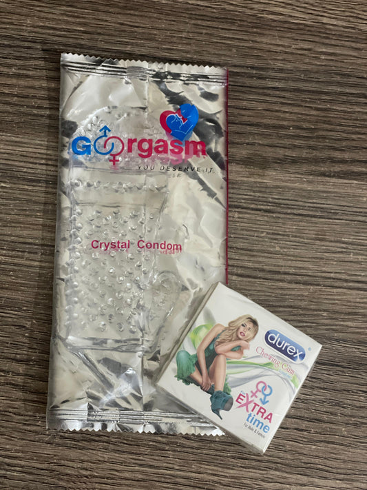 Silicone Combo Deal - 1 Reusable Condom + 1 Durex Chewing Gum box